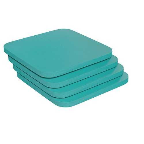 Rent to own Alamont Home - All-Weather Polyresin Seat for Colorful Metal Stools and Chairs (Set of 4) - Mint