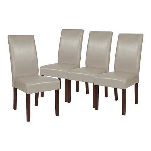 Rent to own Alamont Home - Greenwich Dining Chair (Set of 4) - Beige LeatherSoft