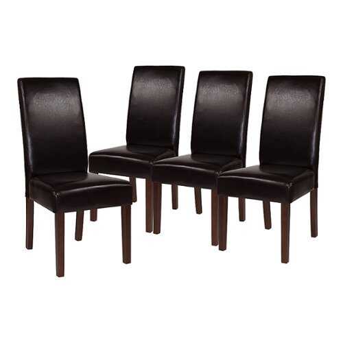 Rent to own Alamont Home - Greenwich Dining Chair (Set of 4) - Brown LeatherSoft