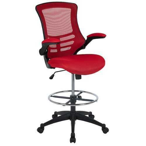 Rent to own Alamont Home - Kelista Contemporary Mesh Drafting Stool - Red Mesh