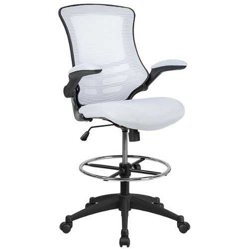 Rent to own Alamont Home - Kelista Contemporary Mesh Drafting Stool - White Mesh