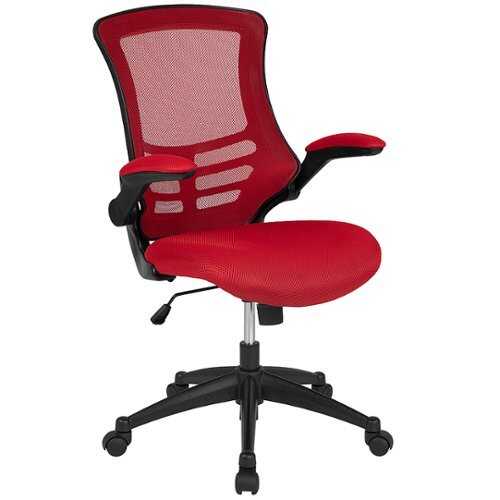 Rent to own Alamont Home - Kelista Contemporary Mesh Swivel Office Chair - Red Mesh