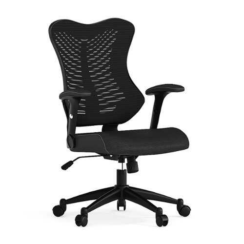 Rent to own Alamont Home - Kale Contemporary Mesh Executive Swivel Office Chair - Black Mesh