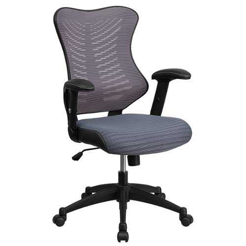 Rent to own Alamont Home - Kale Contemporary Mesh Executive Swivel Office Chair - Gray Mesh