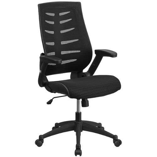 Rent to own Alamont Home - Kale Contemporary Mesh Executive Swivel High Back Office Chair - Black