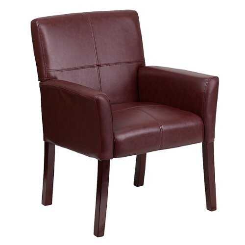 Rent to own Alamont Home - Taylor  Contemporary Leather/Faux Leather Side Chair - Upholstered - Burgundy