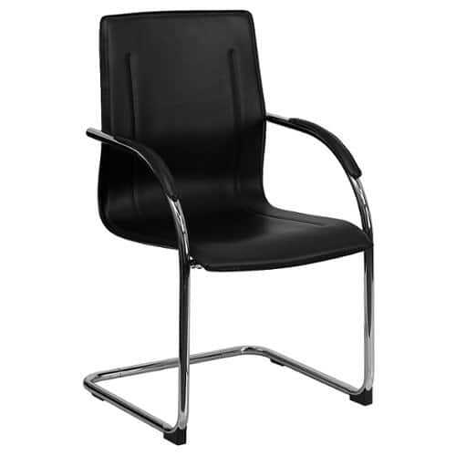 Rent to own Alamont Home - Valrico  Contemporary Vinyl Side Chair - Upholstered - Black