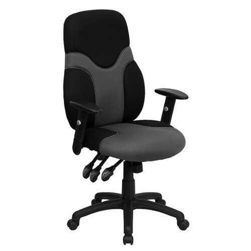 Rent to own Alamont Home - Abbott Contemporary Mesh Swivel Office Chair - Black and Gray