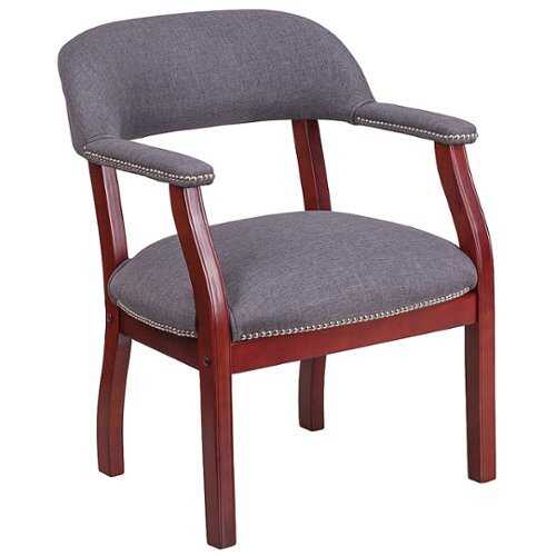 Rent to own Alamont Home - Diamond  Traditional Fabric Side Chair - Upholstered - Gray Fabric