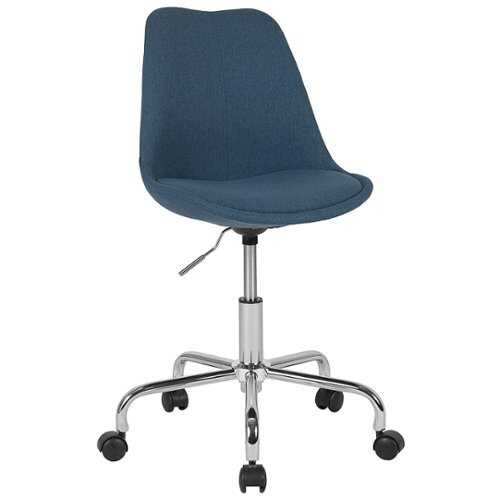 Rent to own Alamont Home - Aurora Series Contemporary Fabric Swivel Office Chair - Blue