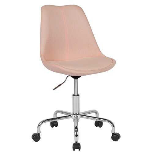 Rent to own Alamont Home - Aurora Series Contemporary Fabric Swivel Office Chair - Pink