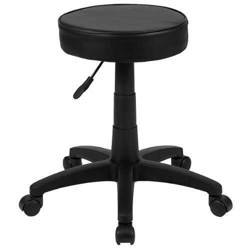 Rent to own Alamont Home - Baker Contemporary Leather/Faux Leather Medical Stool - Black
