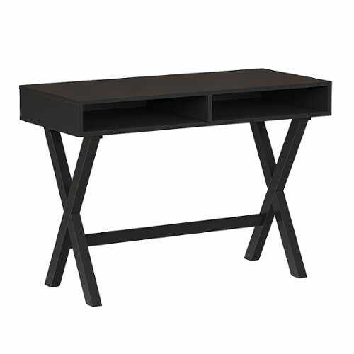 Rent to own Alamont Home - Dolly Rectangle Modern Laminate  Home Office Desk - Black