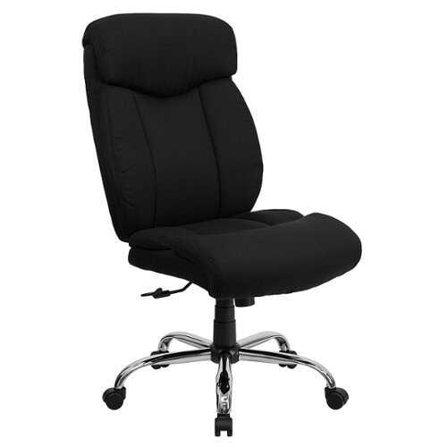 Rent to own Alamont Home - Hercules Contemporary Fabric Big & Tall Executive Swivel Office Chair with Headrest - Black Fabric
