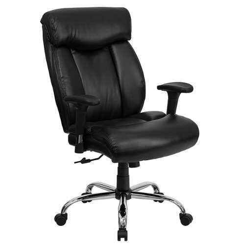 Rent to own Alamont Home - Hercules Big & Tall 400 lb. Rated High Back Executive Office Chair with Arms - Black LeatherSoft