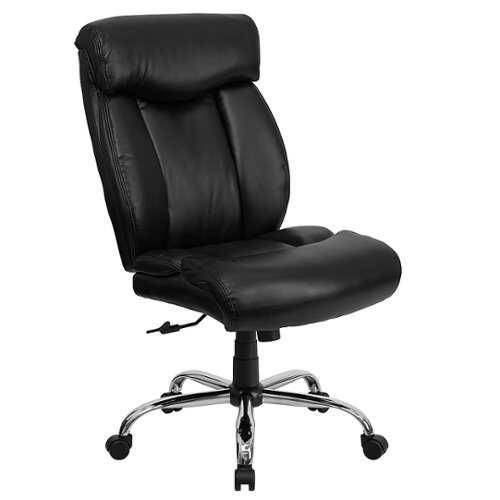 Rent to own Alamont Home - Hercules Big & Tall 400 lb. Rated High Back Executive Office Chair - Black LeatherSoft