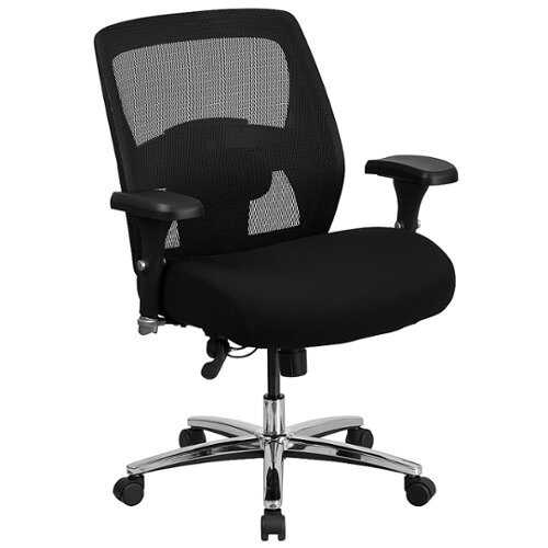 Rent to own Alamont Home - Hercules Contemporary Mesh Big & Tall Swivel Office Chair - Black