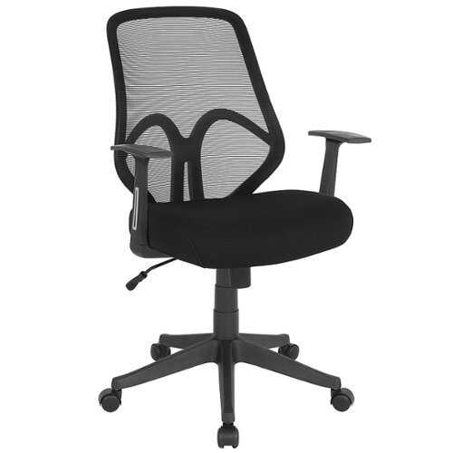 Rent to own Alamont Home - Salerno Contemporary Mesh Executive Swivel Office Chair with Arms - Black