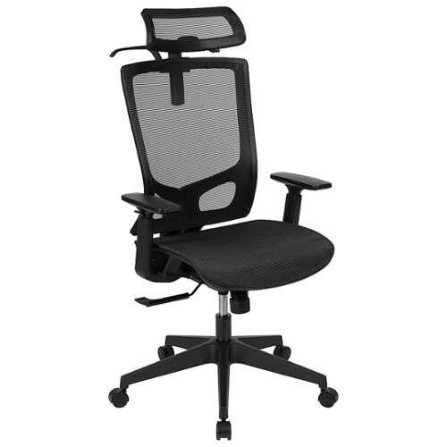 Rent to own Alamont Home - Layla Contemporary Mesh Executive Swivel Office Chair - Black