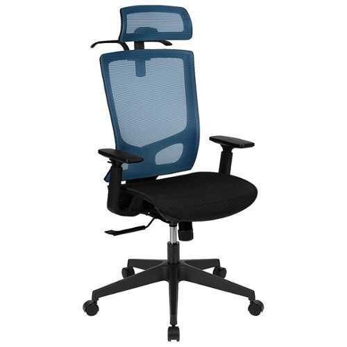 Rent to own Alamont Home - Layla Contemporary Mesh Executive Swivel Office Chair - Blue