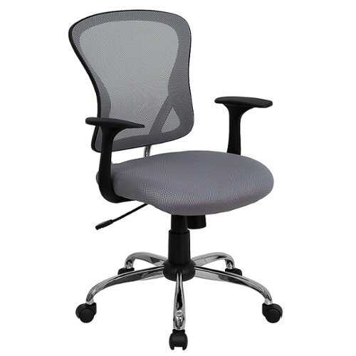 Rent to own Alamont Home - Alfred Contemporary Mesh Swivel Office Chair - Gray