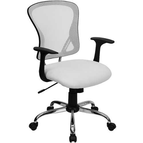 Rent to own Alamont Home - Alfred Contemporary Mesh Swivel Office Chair - White