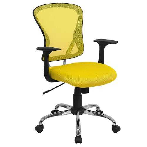 Rent to own Alamont Home - Alfred Contemporary Mesh Swivel Office Chair - Yellow
