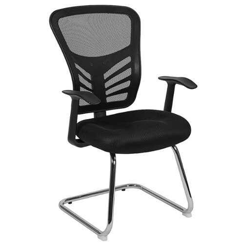 Rent to own Alamont Home - Steve  Contemporary Mesh Side Chair - Upholstered - Black