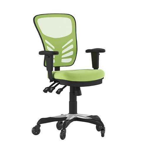 Rent to own Alamont Home - Mid-Back Ergonomic Multifunction Mesh Chair with Polyurethane Wheels - Green