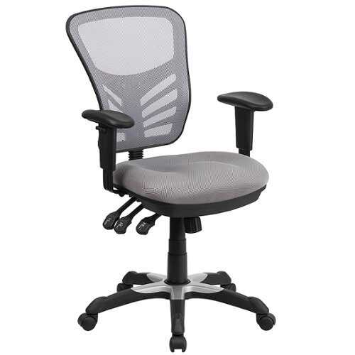 Rent to own Alamont Home - Nicholas Contemporary Mesh Executive Swivel Office Chair - Gray