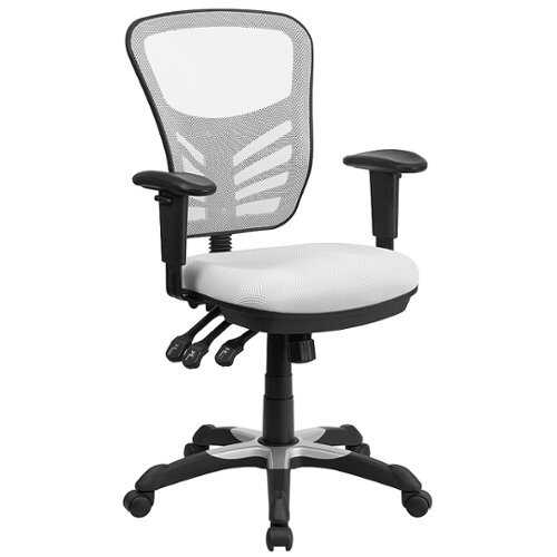 Rent to own Alamont Home - Nicholas Contemporary Mesh Executive Swivel Office Chair - White
