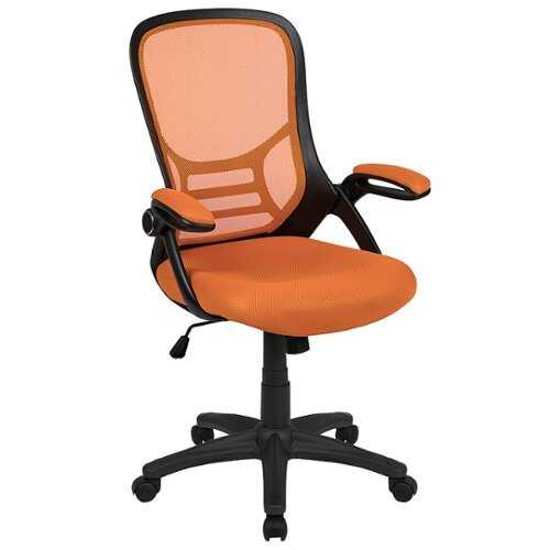 Rent to own Alamont Home - Porter Contemporary Mesh Executive Swivel Office Chair - Orange