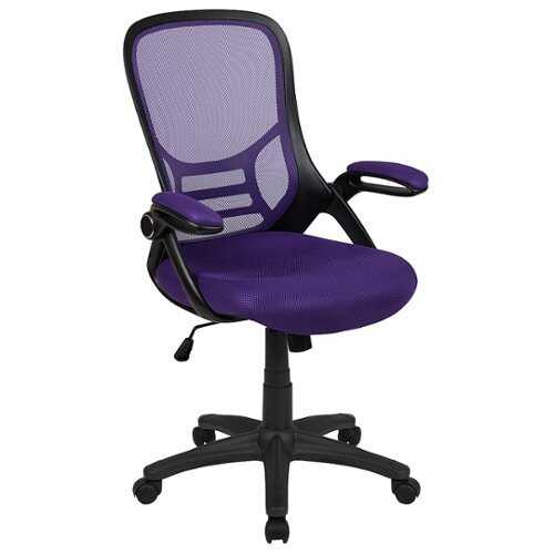 Rent to own Alamont Home - Porter Contemporary Mesh Executive Swivel Office Chair - Purple