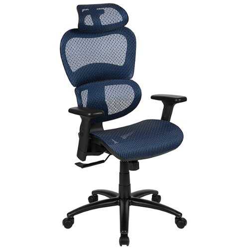 Rent to own Alamont Home - Lo Contemporary Mesh Executive Swivel Office Chair - Blue