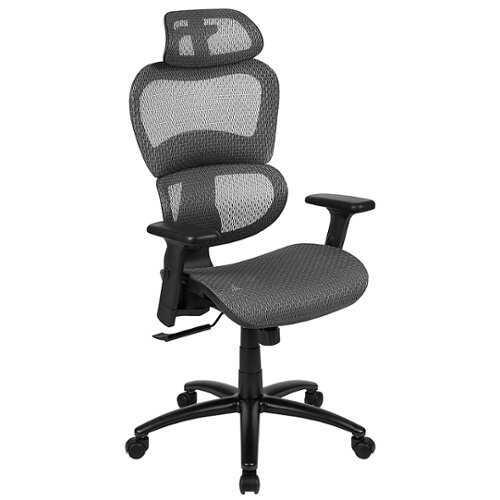 Rent to own Alamont Home - Lo Contemporary Mesh Executive Swivel Office Chair - Gray