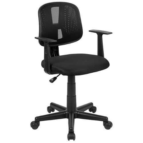 Rent to own Alamont Home - Flash Fundamentals Contemporary Mesh Swivel Office Chair with Arms - Black