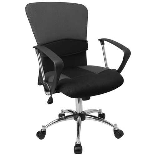 Rent to own Alamont Home - Mindy Contemporary Mesh Swivel Office Chair - Gray