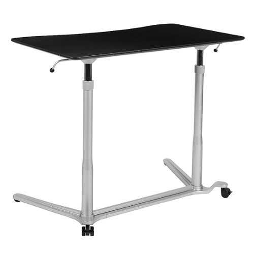 Rent to own Alamont Home - Merritt Rectangle Contemporary Laminate  Sit and Stand Desk - Black