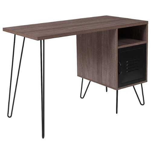 Rent to own Alamont Home - Woodridge Collection Rectangle Contemporary Laminate  Home Office Desk - Rustic