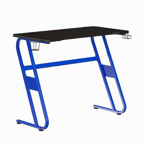 Rent to own Alamont Home - Fisher Rectangle Contemporary Laminate  Gaming Desk - Blue