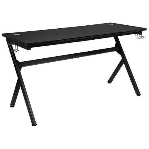 Rent to own Alamont Home - Duncan Rectangle Modern Laminate  Gaming Desk - Black