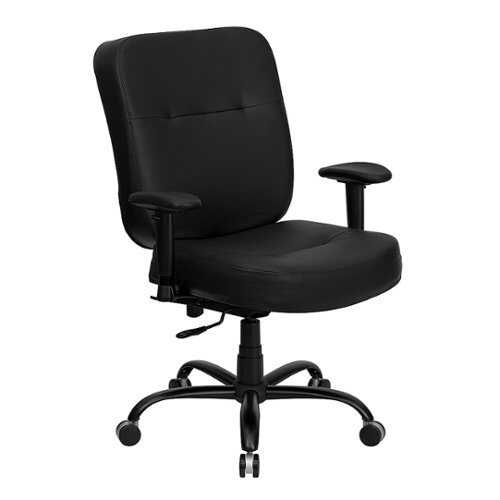 Rent to own Alamont Home - Hercules Big & Tall 400 lb. Rated High Back Executive Ergonomic Chair - Black LeatherSoft