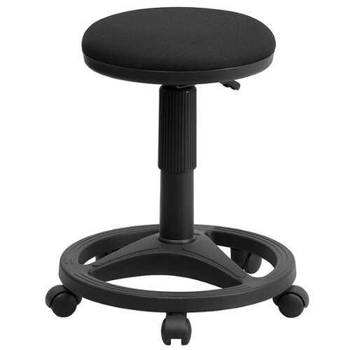 Rent to own Alamont Home - Frakes Classic Fabric Stool - Black