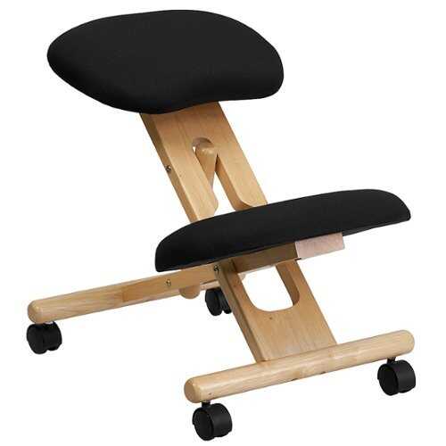 Rent to own Alamont Home - Posey Contemporary Fabric Kneeling Chair - Black