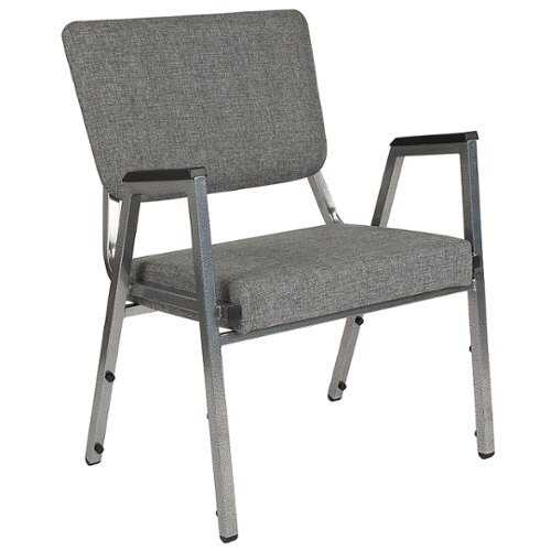 Rent to own Alamont Home - Hercules  Contemporary Fabric Big & Tall Stack Chair - Gray Fabric