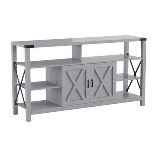 Rent to own Alamont Home - Wyatt TV Stand for up to 60" TV's with Adjustable Shelf and Storage - Coastal Gray - Coastal Gray