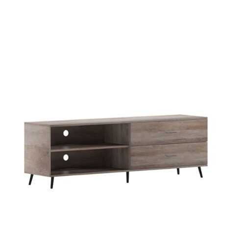 Rent to own Alamont Home - Nelson TV Stand for up to 60" TV's with Adjustable Shelf and Storage Drawers - Walnut - Walnut