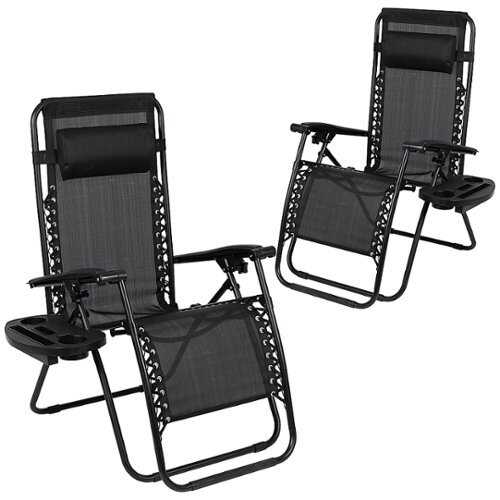 Rent to own Alamont Home - Celestial Zero Gravity Chair (set of 2) - Black