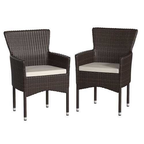 Rent to own Alamont Home - Maxim Patio Chair (set of 2) - Espresso/Cream