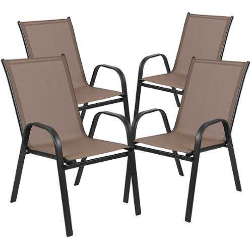 Rent to own Alamont Home - Brazos Patio Chair (set of 4) - Brown